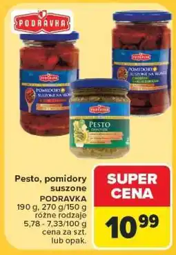 Carrefour Pesto, pomidory suszone oferta