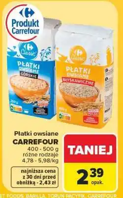 Carrefour Płatki owsiane Carrefour oferta