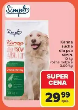 Carrefour Karma sucha dla psa SIMPL oferta