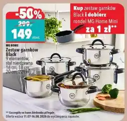 Biedronka Zestaw garnków Black oferta
