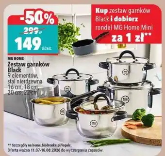 Zestaw garnków Black