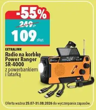Radio na korbkę Power Ranger SR-4000