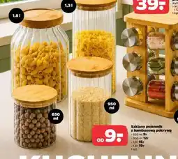 Netto Szklany pojemnik z bambusową pokrywą oferta