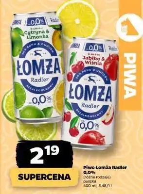 Netto Piwo Łomża Radler 0,0% oferta