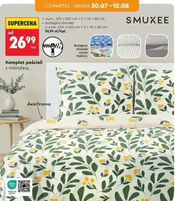 Biedronka Komplet pościeli z mikrofazy oferta