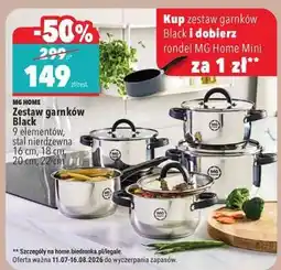 Biedronka Zestaw garnków Black oferta