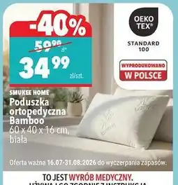 Biedronka Poduszka ortopedyczna Bamboo oferta