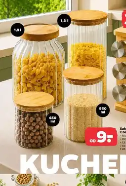 Netto Szklany pojemnik z bambusową pokrywą oferta