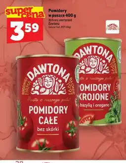 Topaz Pomidory krojone z bazylią i oregano w puszce Dawtona oferta
