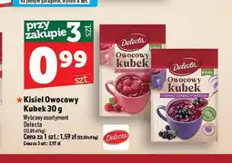 Topaz Kisiel Owocowy Kubek o smaku malinowym Delecta oferta