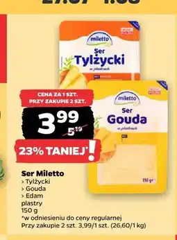 Netto Ser Tylżycki plastry Miletto oferta