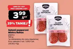 Netto Salami pepperoni plastry Mistrz Rohus oferta