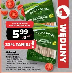 Netto Kiełbaski śniadaniowe Dolina Dobra śląskie oferta