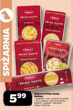 Netto Makaron spaghetti Primo Gusto Melissa oferta