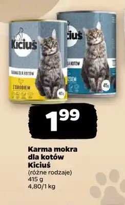 Netto Karma mokra dla kotów Kiciuś z łososiem oferta