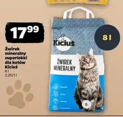 Netto Żwirek mineralny superlekki dla kotów Kiciuś oferta