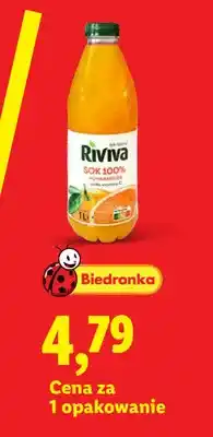 Lidl Sok pomarańczowy Riviva oferta