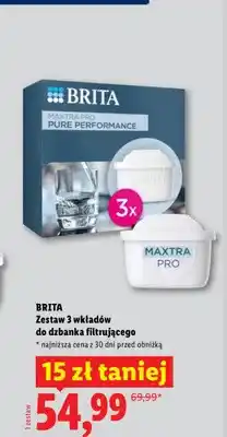 Lidl Wkłady do dzbanka filtrującego Brita Maxtra Pro Pure Performance 3-pak oferta