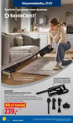 Lidl Odkurzacz pionowy akumulatorowy Silvercrest oferta