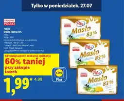 Lidl Masło ekstra Pilos 83% oferta