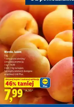 Lidl Morele luzem oferta