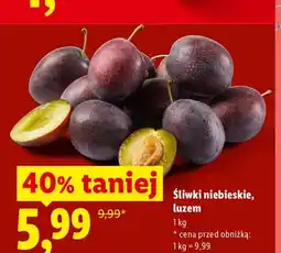 Lidl Śliwki niebieskie luzem oferta