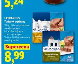 Lidl Tuńczyk wędzony w oleju sojowym z cytryną i oregano Eridanous oferta