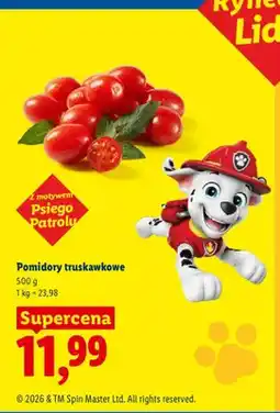Lidl Pomidory truskawkowe Ryneczek Lidla oferta
