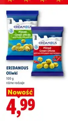 Lidl Oliwki zielone drylowane Eridanous z koprem włoskim i kolendrą oferta