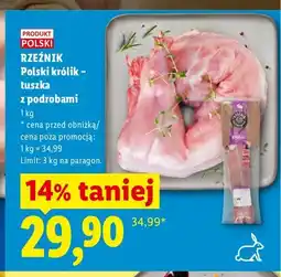 Lidl Tuszka królika z podrobami Rzeźnik oferta