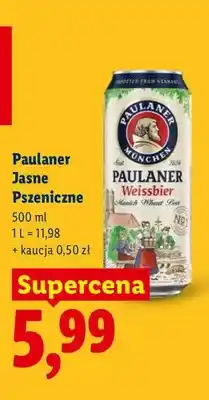 Lidl Piwo Paulaner Jasne Pszeniczne oferta