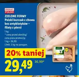 Lidl Filet z piersi kurczaka Zielone Fermy oferta