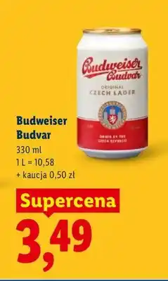 Lidl Piwo Budweiser Budvar oferta