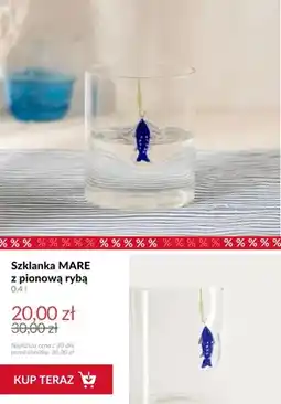 Homla Szklanka Mare z pionową rybą oferta