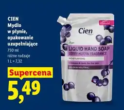 Lidl Mydło w płynie Cien Berry Muffin Fragrance opakowanie uzupełniające oferta