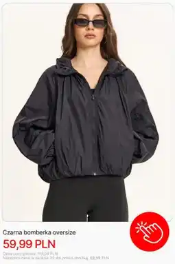 Cropp Kurtka bomberka oversize czarna Cropp oferta