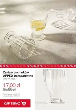 Homla Zestaw pucharków APPED transparentne 3-pak oferta