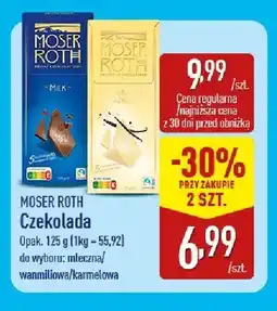 ALDI Czekolada Moser Roth karmelowa oferta