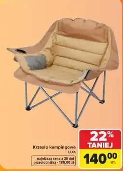 Carrefour Krzesło kempingowe LUX oferta