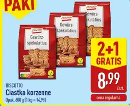 ALDI Biscotto Ciastka korzenne oferta