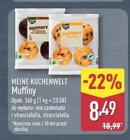 ALDI Muffiny Meine Kuchenwelt mix czekolada i stracciatella oferta