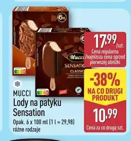 ALDI Lody na patyku Sensation 6-pak Mucci oferta