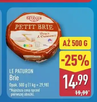 ALDI Ser Brie Le Paturon oferta