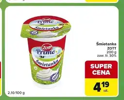 Carrefour Express Śmietanka Zott Primo 30% oferta