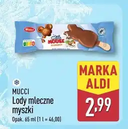 ALDI Lody mleczne myszki Mucci oferta