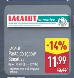 ALDI Pasta do zębów Lacalut Sensitive oferta