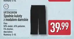 ALDI Spodnie kuloty z modalem damskie UP2FASHION oferta