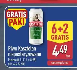 ALDI Piwo Kasztelan niepasteryzowane oferta