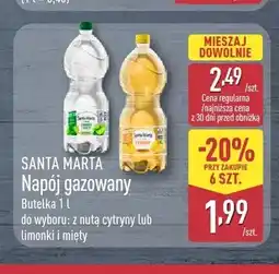 ALDI Napój gazowany Santa Marta z nutą cytryny oferta