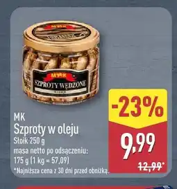 ALDI Szproty w oleju MK oferta